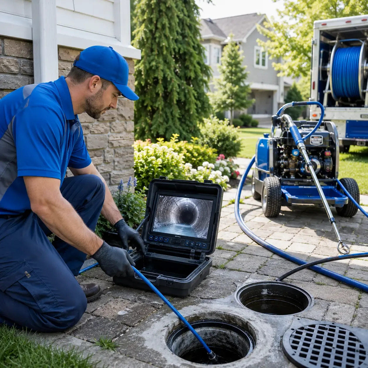 Outdoor drain cleaning professionals serving Mercedes, TX